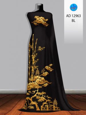 Vải Áo Dài Phong Cảnh AD 12963 35